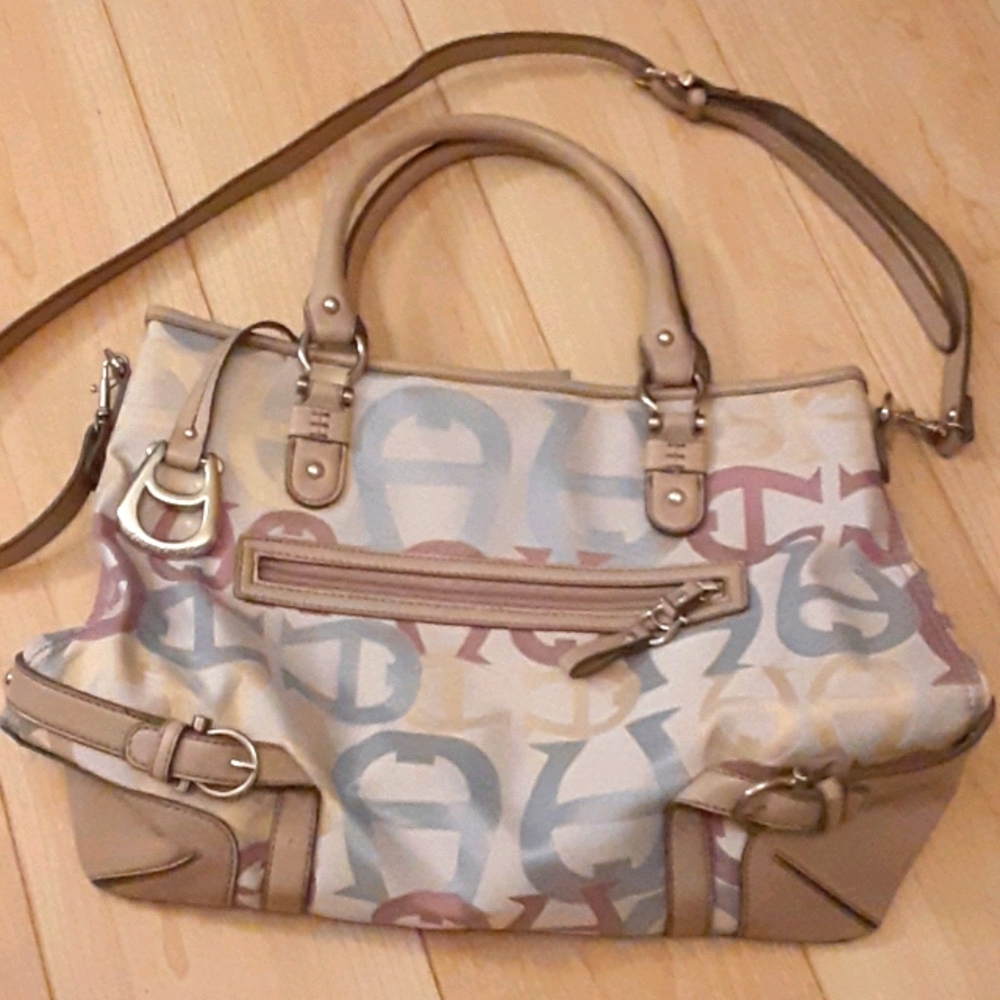 Aigner Tan Shoulder Bag.